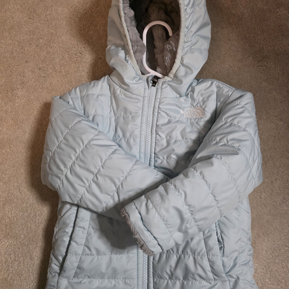 The North Face Light Blue Puffer Jacket